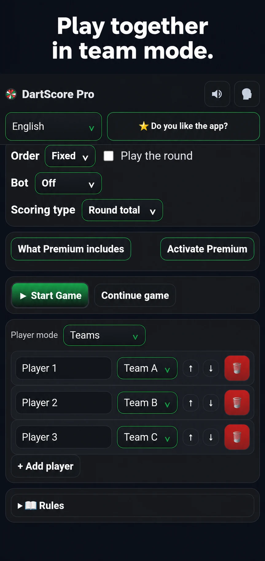 Dart Score Pro: Darts App screenshot