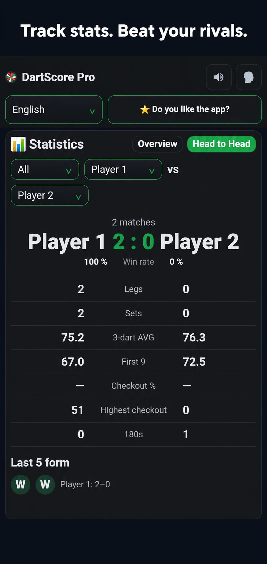 Dart Score Pro: Darts App screenshot